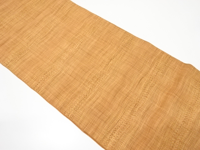 変わり織　よろけ横段模様織り出し名古屋帯